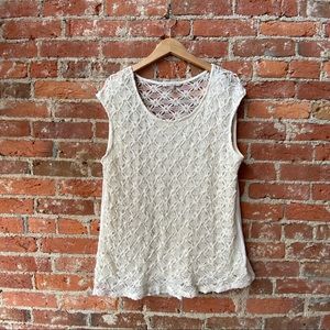 PLUS SIZE Crotchet Tank
